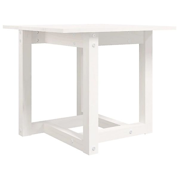 vidaXL Couchtisch Weiß 50x50x45 cm Massivholz Kiefer 822173 günstig online kaufen