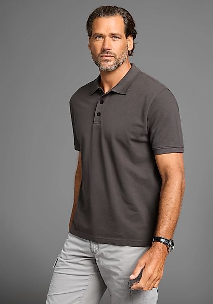 Mans World Poloshirt Kurzarm, lockere Passform, unifarben günstig online kaufen