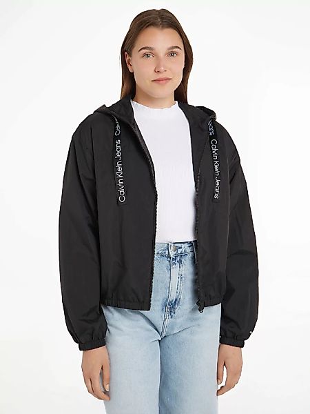 Calvin Klein Jeans Outdoorjacke LOGO DRAWSTRING WINDBREAKER mit Logoschrift günstig online kaufen