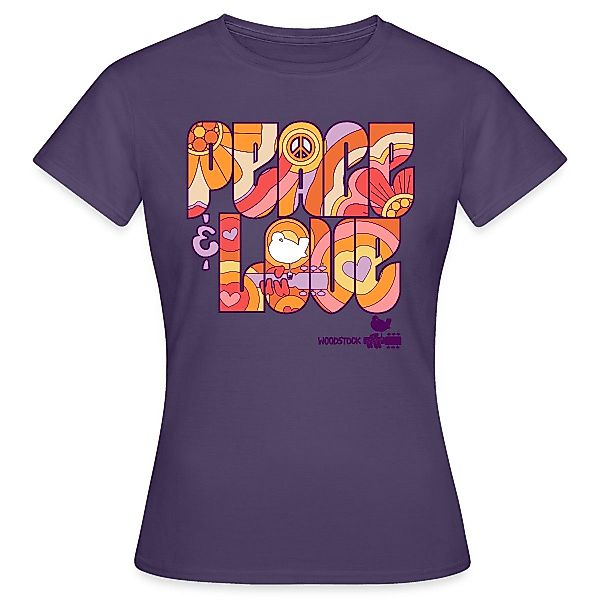 Spreadshirt T-Shirt Woodstock Peace Love Hippie günstig online kaufen
