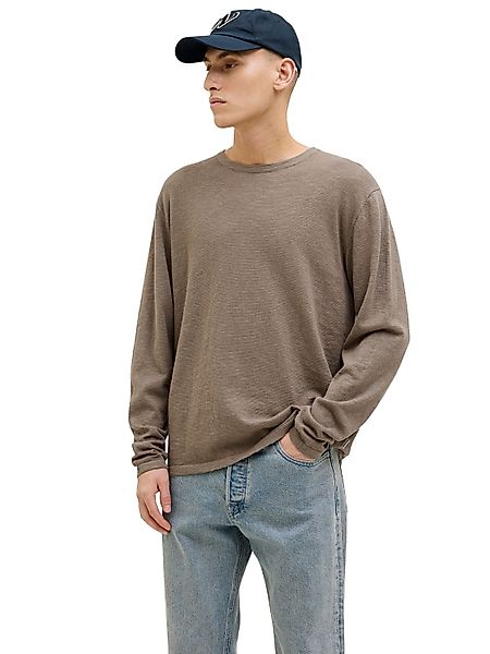 Jack & Jones Herren Rundhals Pullover JJESUMMER KNIT CREW NECK - Regular Fi günstig online kaufen