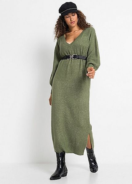 bonprix Strickkleid Oversized Strickkleid in Midilänge mit Ballonärmeln und günstig online kaufen