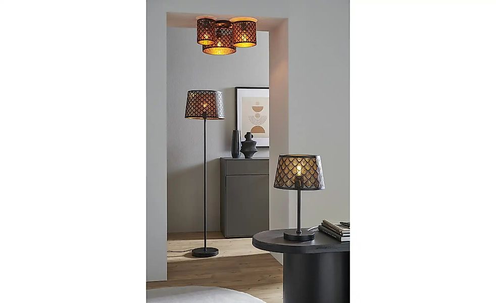 KHG Deckenleuchte  Grid ¦ schwarz ¦ Maße (cm): B: 53,5 H: 21 T: 50.0 Lampen günstig online kaufen