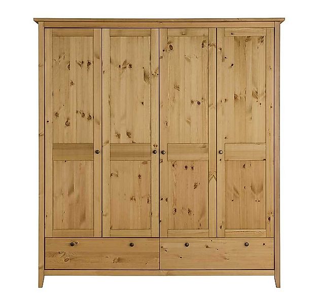 Pharao24 Kleiderschrank Rascolano aus Massivholz günstig online kaufen