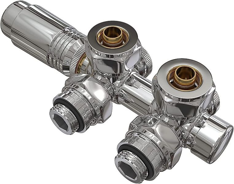 EMKE Heizkörperthermostat Anschlussarmatur Ventil mit Thermostat für Heizkö günstig online kaufen