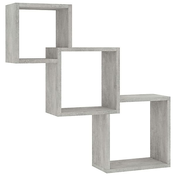 vidaXL Regal Würfel-Wandregale Betongrau 68x15x68 cm günstig online kaufen