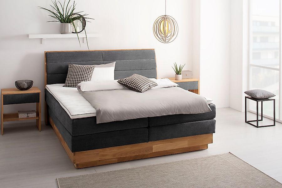 OTTO products Boxspringbett, LED-Beleuchtung, mit zertifizierten, günstig online kaufen