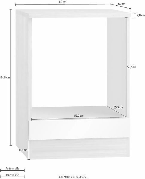 OPTIFIT Herdumbauschrank "Faro", Breite 60 cm günstig online kaufen