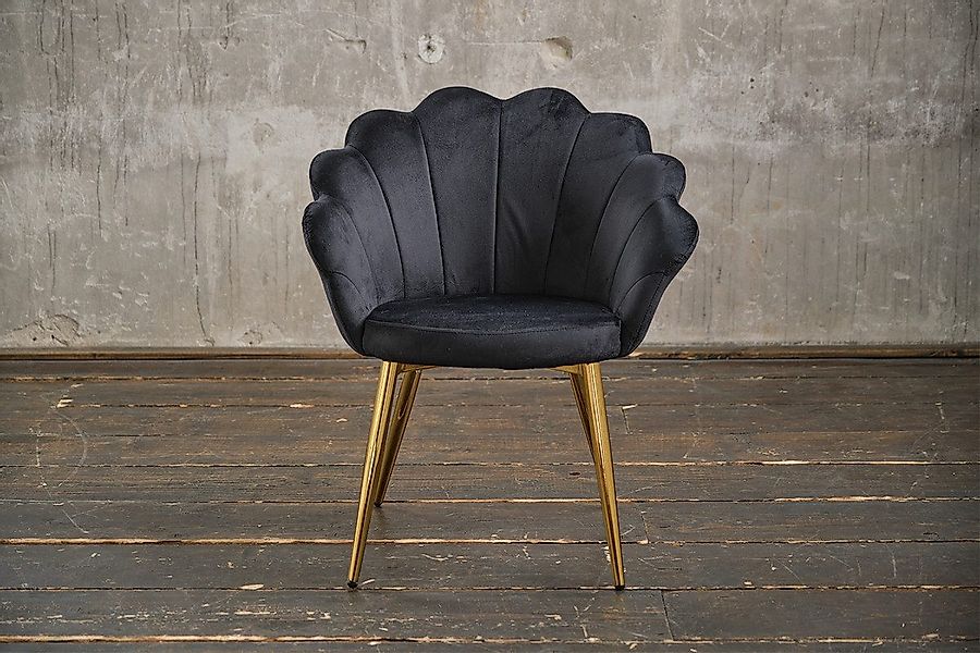KAWOLA Esszimmerstuhl CARLA, Stuhl Velvet, Fuß günstig online kaufen
