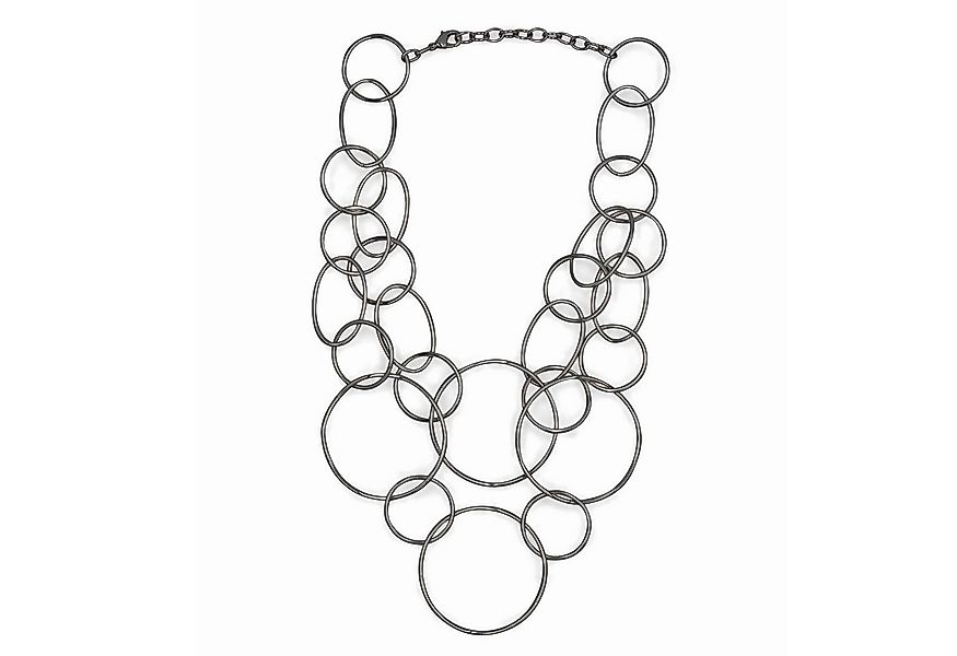 Steuer Collierkettchen Collier aus Ringen rhodiumfarben günstig online kaufen