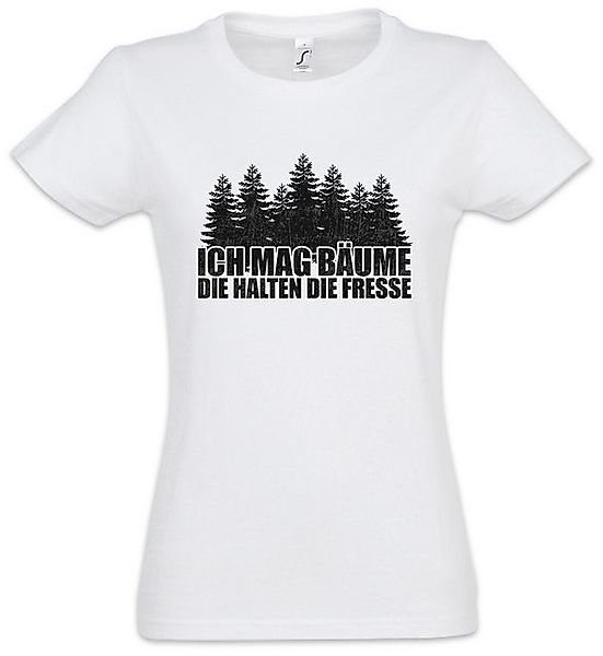 Urban Backwoods Print-Shirt Ich Mag Bäume Damen T-Shirt Outdoor Trekking Na günstig online kaufen