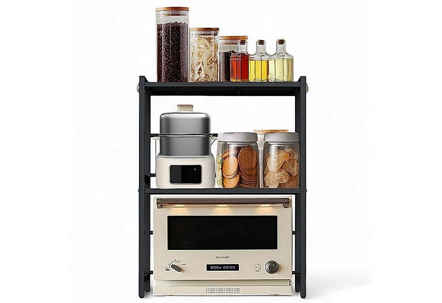 DanDiBo Küchenregal Erweiterbar für Arbeitsplatte Schwarz Stehend 3 Stufig günstig online kaufen