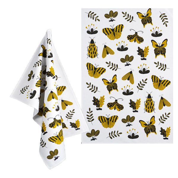 Raebel Geschirrtuch Geschirrtuch 2er Set SCHMETTERLINGE günstig online kaufen