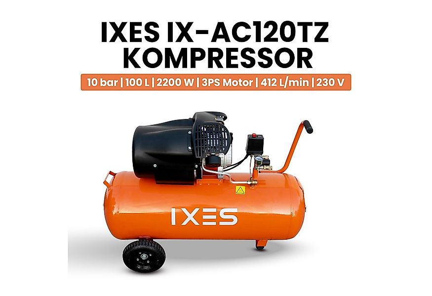 Scheppach Kompressor IXES Kompressor 100L Luftkompressor 10 bar Druckluft 3 günstig online kaufen