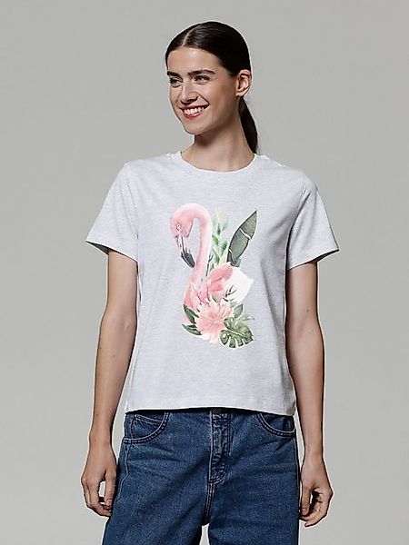 wat? Apparel T-Shirt Flamingo mit Blumen günstig online kaufen