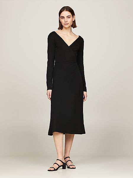 Tommy Hilfiger Wickelkleid F&F WRAP MIDI günstig online kaufen