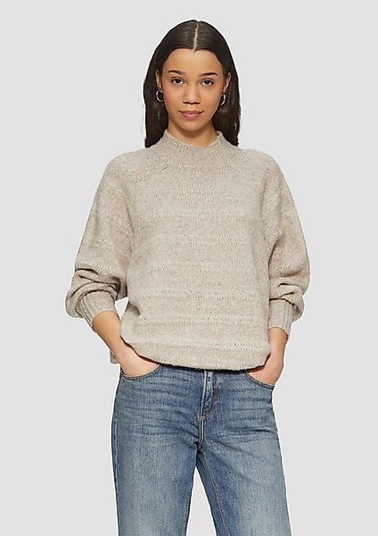QS Longpullover Strickpullover Weicher Pullover mit dezenter Struktur günstig online kaufen