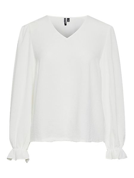 pieces Langarmshirt PCTIFFANY LS V-NECK TOP günstig online kaufen