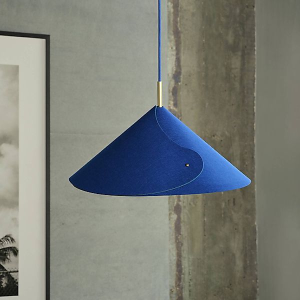 OSRAM Hängeleuchte Decor Flip, blau, Filz, E14, verstellbar günstig online kaufen