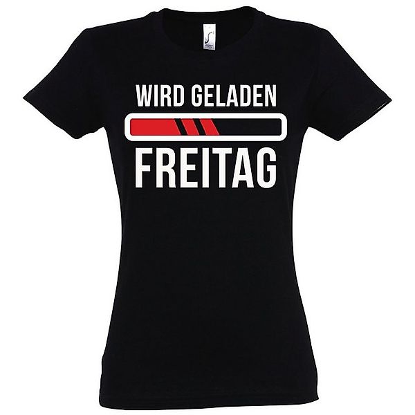 Youth Designz T-Shirt "Wird geladen Freitag" Damen T-Shirt mit modischem Pr günstig online kaufen