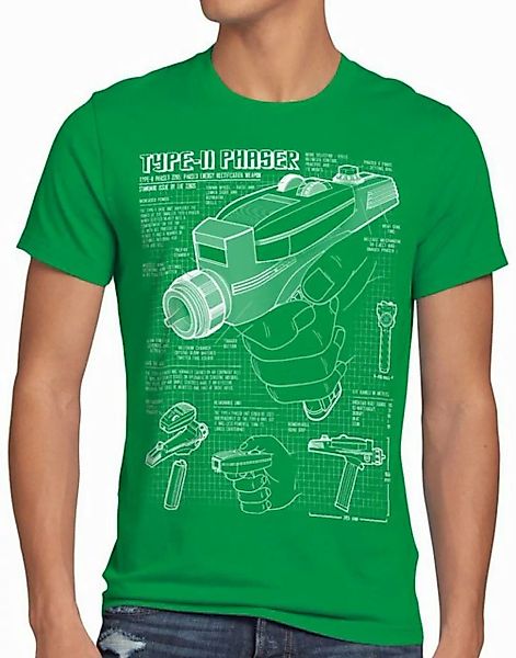 style3 T-Shirt Phaser 2265 Blaupause star trek Raumschiff Enterprise NCC-70 günstig online kaufen