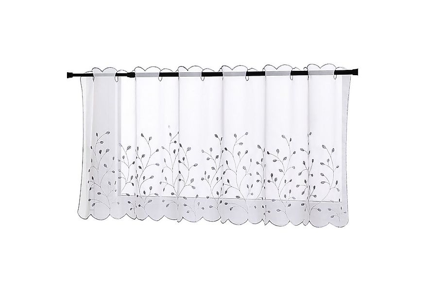 Joyswahl Scheibengardine (1 St), Stangendurchzug, transparent, Stickerei Ku günstig online kaufen