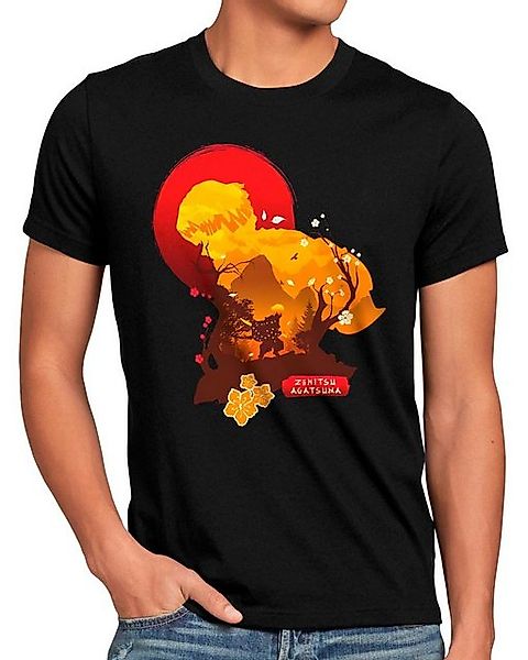 style3 T-Shirt Zenitsu Golden Hour demon slayer anime japan cosplay günstig online kaufen