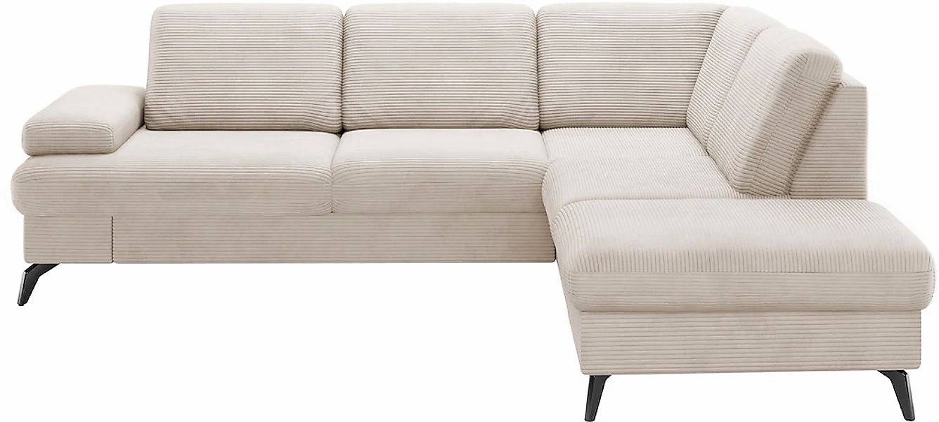 sit&more Ecksofa »Morris Jubi L-Form«, inkl. Armteilfunktion und 1 Zierkiss günstig online kaufen
