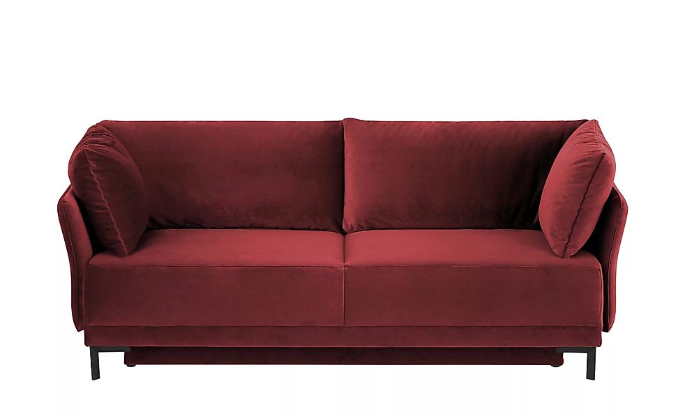 Schlafsofa - rot - 219 cm - 92 cm - 103 cm - Polstermöbel > Sofas > Einzels günstig online kaufen