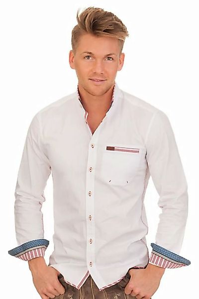 Spieth & Wensky Trachtenhemd Trachtenhemd - ENZO - tanne, rot günstig online kaufen