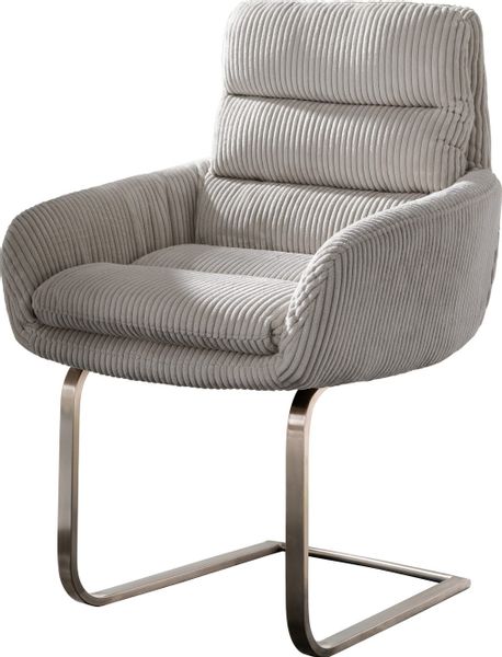 DELIFE Polsterstuhl Abelia-Flex, mit Armlehnen Freischwinger günstig online kaufen