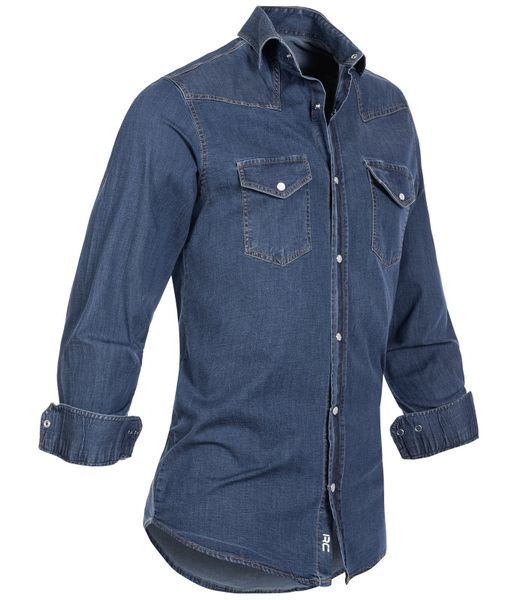 Rock Creek Jeanshemd Herren Jeanshemd Blau günstig online kaufen
