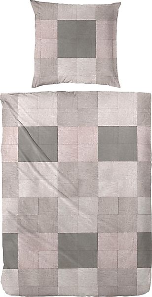 Primera Bettwäsche "Glencheck" 2 Stk. tlg. mit Patchwork Karo günstig online kaufen