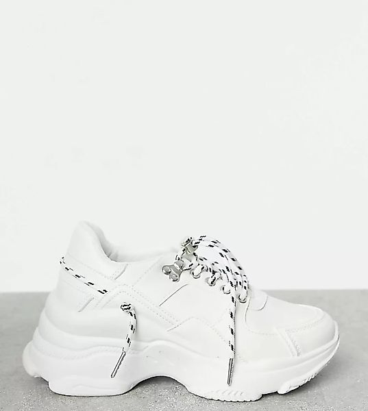 RAID – Ibiza – Sneaker mit dicker Sohle in Weiß mit weiter Passform günstig online kaufen