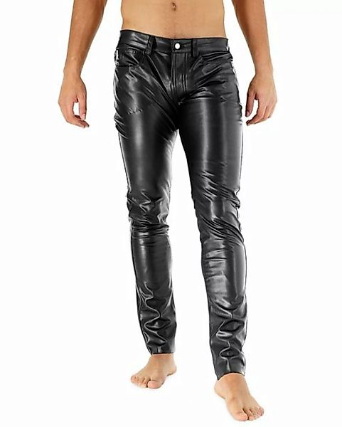 BOCKLE Lederhose Bockle® Push Strap Faux Pants Kunstlederhose Gay Leder Hos günstig online kaufen