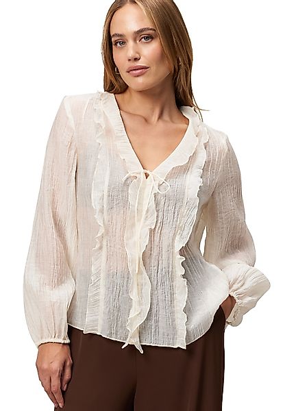 Zero Klassische Bluse "zero Damen Bluse mit Rüschen" günstig online kaufen