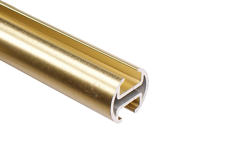 iso-design Gardinenstange Innenlauf 2-läufig Deckenmontage 20 mm Farbe Mess günstig online kaufen