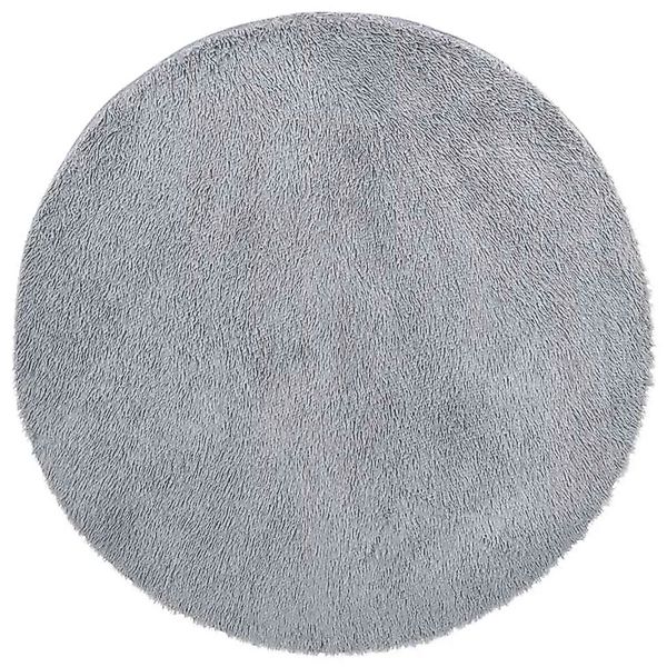 vidaXL Teppich Shaggy Hochflor NAVARRA Hellgrau 120x120 cm Polyester 410290 günstig online kaufen