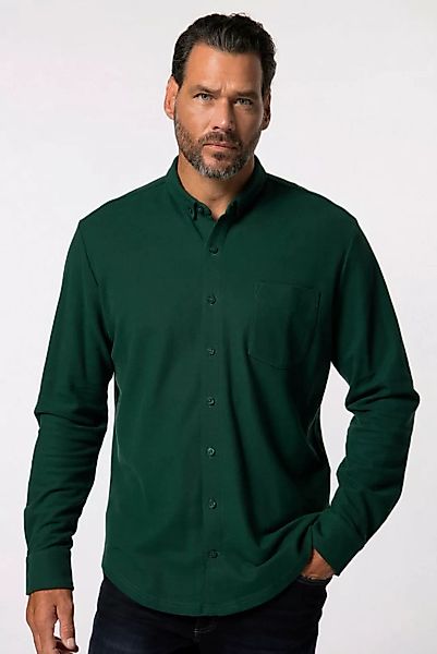 JP1880 Businesshemd JP 1880 Piqué-Karohemd Langarm Modern Fit bis 8 XL günstig online kaufen