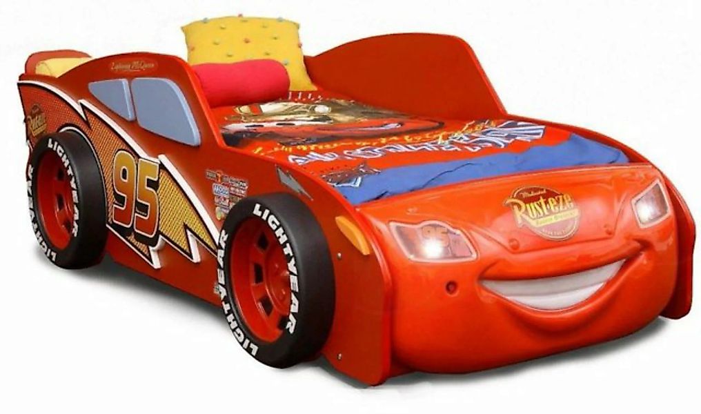 JVmoebel Autobett Rennwagen Auto Bett mit Matratze Kinderbett in Rot Autobe günstig online kaufen