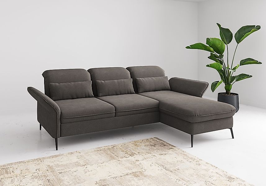 sit&more Ecksofa "Emely, inkl. Sitztiefenverstellung", wahlweise mit Bettfu günstig online kaufen