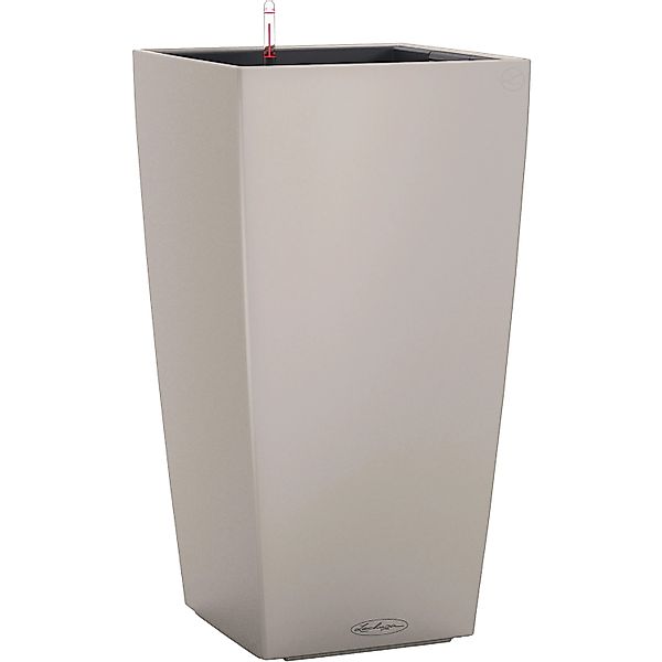 Lechuza Pflanzgefäß Cubico Color 22 cm x 22 cm x 41 cm Sandbraun günstig online kaufen