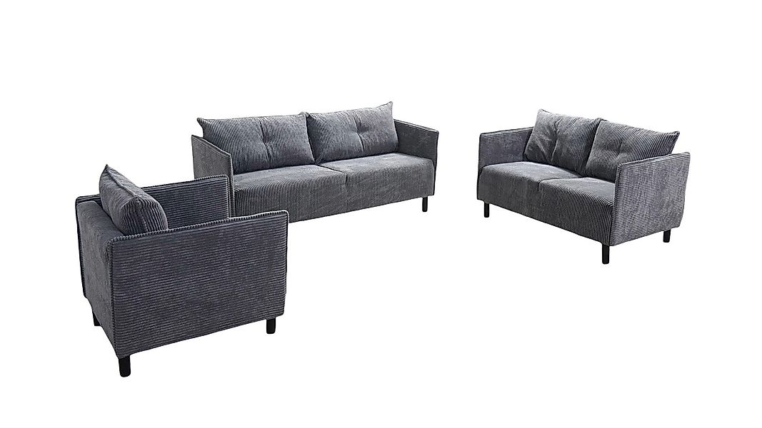 Fun Möbel Polstergarnitur Sofaset Designersofa DECLAN günstig online kaufen