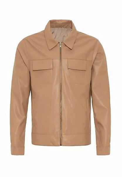 Antioch Wintermantel Faux Leather Kent Collar Coat günstig online kaufen