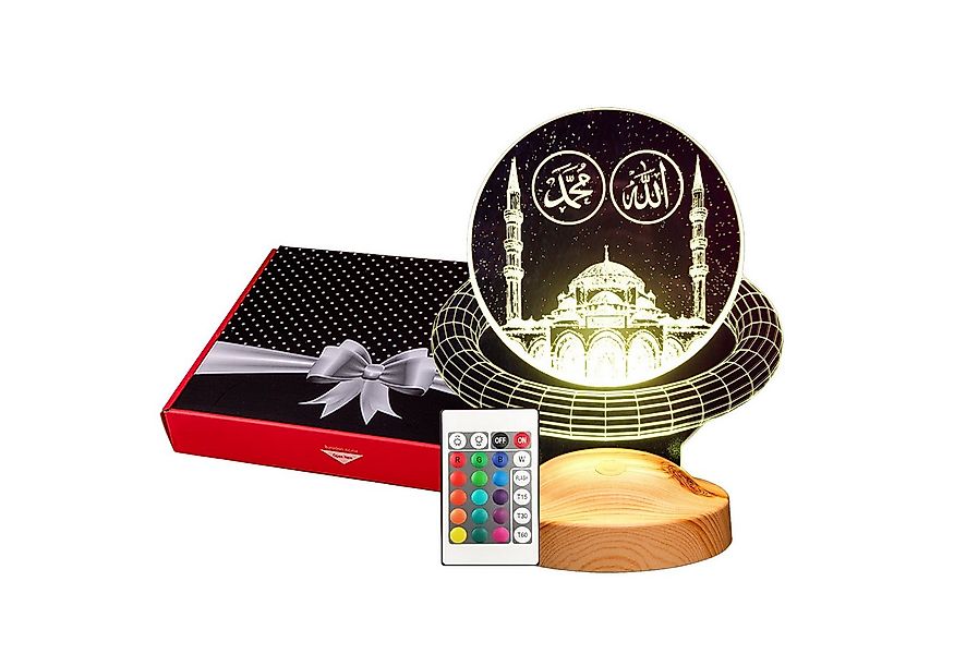 Geschenkelampe LED Nachttischlampe Moschee Nachtlicht muslimische Deko Gesc günstig online kaufen
