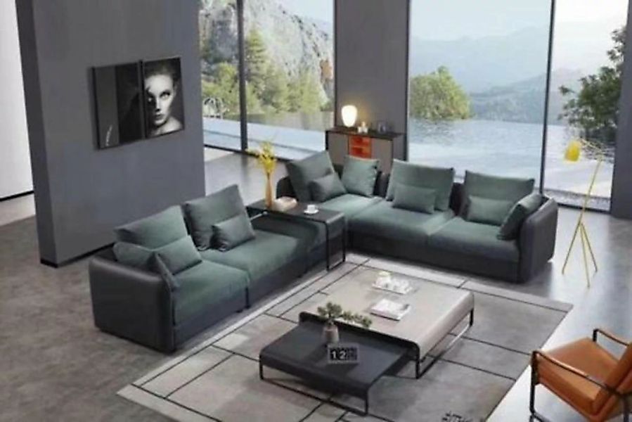 JVmoebel Ecksofa, Desing Ecksofa Sofa Couch Polster Eckgarnitur Leder Eck L günstig online kaufen
