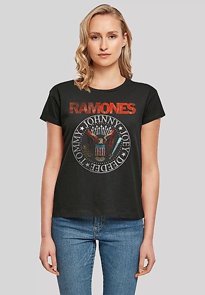 F4NT4STIC T-Shirt "Ramones Rock Musik Band VINTAGE EAGLE SEAL", Premium Qua günstig online kaufen
