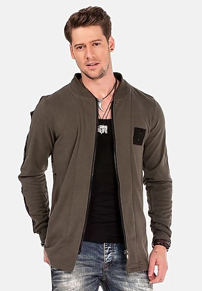 Cipo & Baxx Sweatjacke "Sweatjacke", mit Layeroptik, CL-305 günstig online kaufen