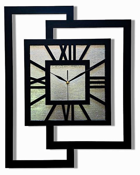 ORNAMENTI Wanduhr Grosse, moderne, geometrisch, Holz, günstig online kaufen
