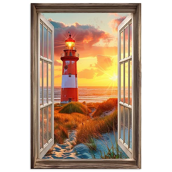 MuchoWow Poster Aussicht - Fenster - günstig online kaufen